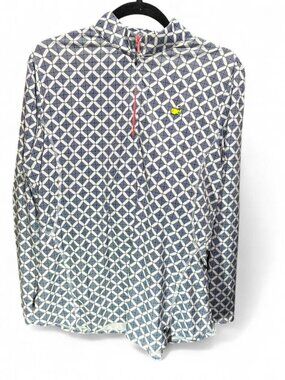 Magnolia Lane Tech Masters Augusta National Geometric Full Zip Jacket Size Large